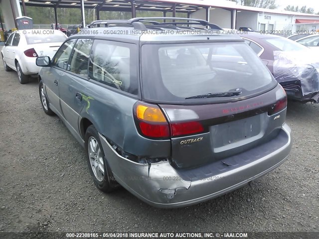 4S3BH6756Y7658513 - 2000 SUBARU LEGACY OUTBACK AWP 绿色 照片 3