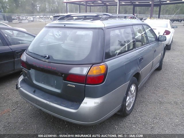 4S3BH6756Y7658513 - 2000 SUBARU LEGACY OUTBACK AWP 绿色 照片 4