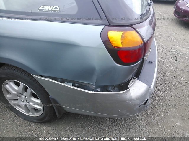 4S3BH6756Y7658513 - 2000 SUBARU LEGACY OUTBACK AWP 绿色 照片 6