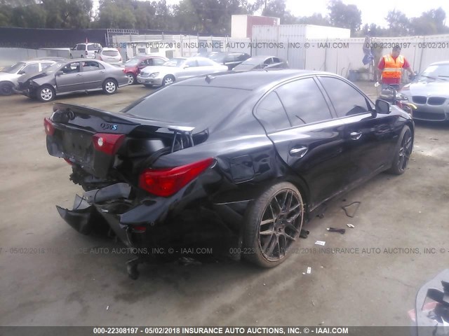 JN1AV7AP4FM790224 - 2015 INFINITI Q50 HYBRID PREMIUM/SPORT BLACK photo 4