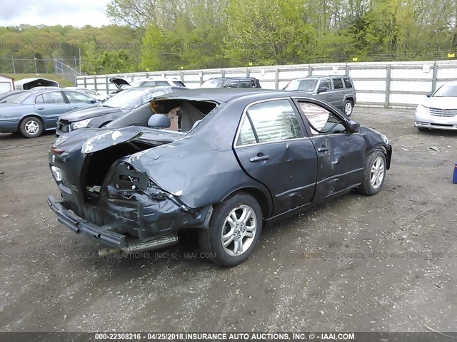 1HGCM55386A023063 - 2006 HONDA ACCORD SE BLUE photo 4