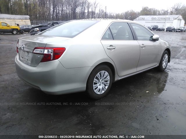 4T4BF1FK3ER351587 - 2014 TOYOTA CAMRY L/SE/LE/XLE 米色 照片 4