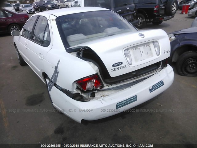 3N1CB51D04L900155 - 2004 NISSAN SENTRA 1.8/1.8S WHITE photo 6