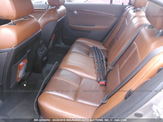 1G8ZV57728F200664 - 2008 SATURN AURA XR GOLD photo 8