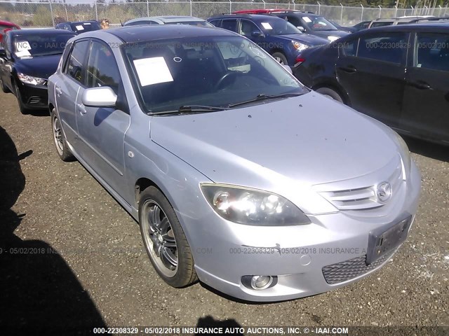 JM1BK143741136008 - 2004 MAZDA 3 HATCHBACK SILVER photo 6