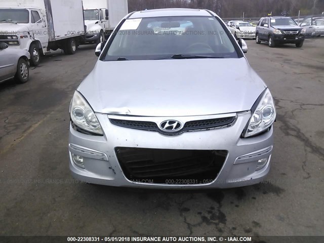 KMHDC86E09U042437 - 2009 HYUNDAI ELANTRA TOURING  SILVER photo 6