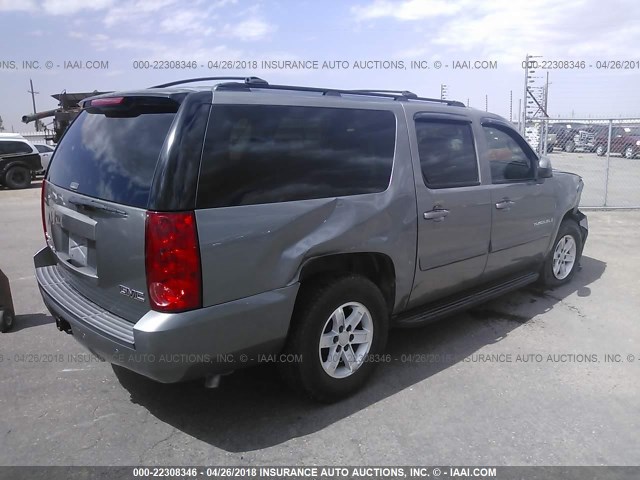 1GKFC16J17R426877 - 2007 GMC YUKON XL C1500 GRAY photo 4