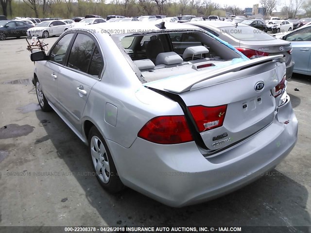 KNAGE228395334812 - 2009 KIA OPTIMA LX/EX SILVER photo 3