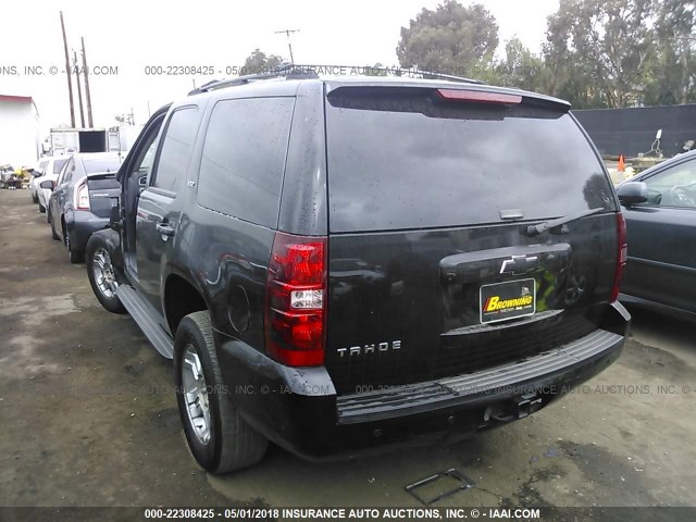 1GNFC13J17R160557 - 2007 CHEVROLET TAHOE C1500 BLACK photo 3