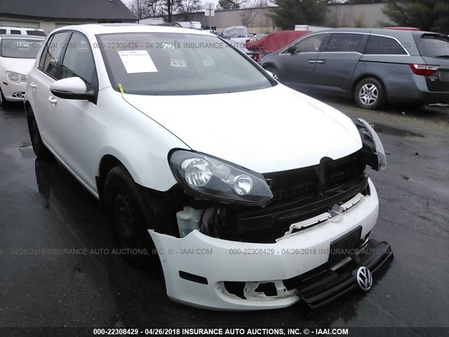 WVWDB7AJ7BW257992 - 2011 VOLKSWAGEN GOLF WHITE photo 1