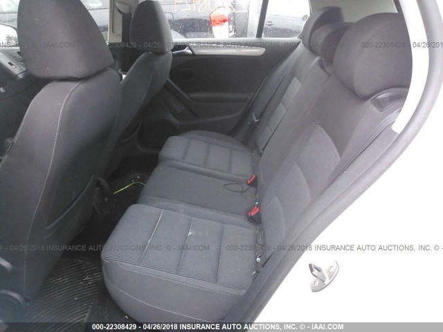 WVWDB7AJ7BW257992 - 2011 VOLKSWAGEN GOLF WHITE photo 8