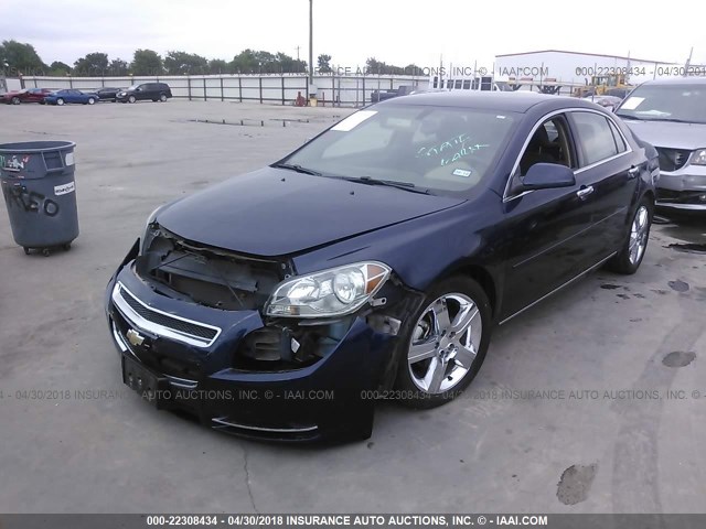 1G1ZC5E03CF272105 - 2012 CHEVROLET MALIBU 1LT 蓝色 照片 2