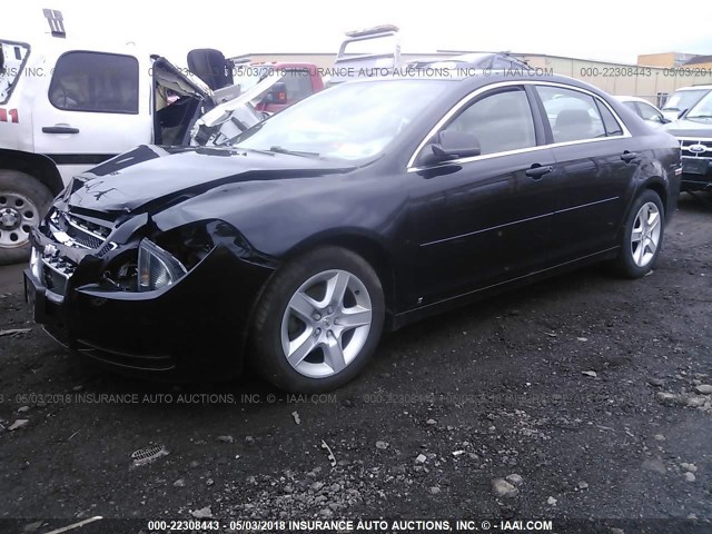 1G1ZB5EB7A4105808 - 2010 CHEVROLET MALIBU LS 黑色 照片 2