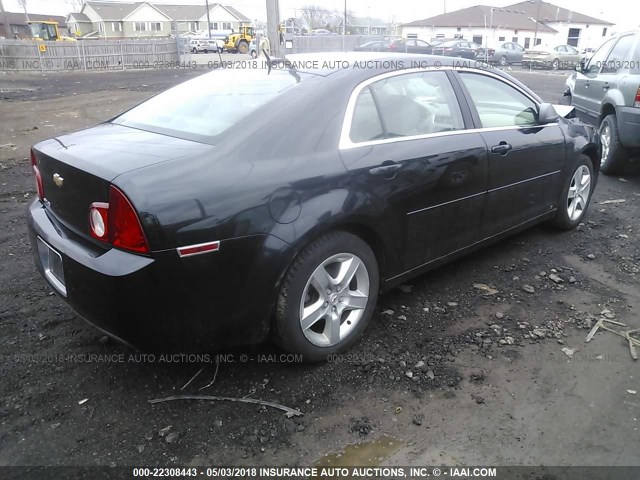 1G1ZB5EB7A4105808 - 2010 CHEVROLET MALIBU LS 黑色 照片 4