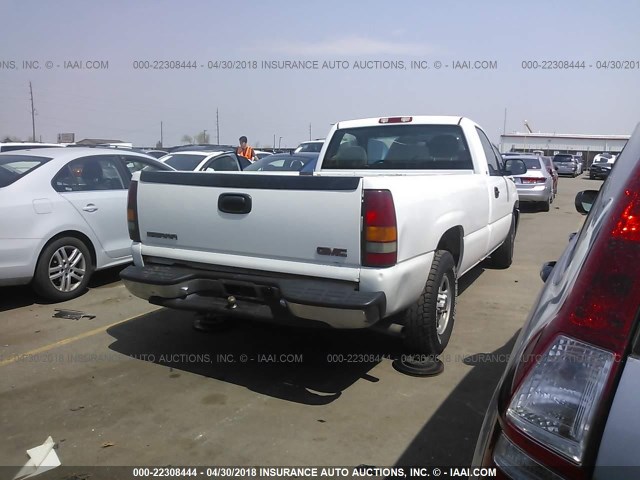 1GTEC14WX1Z203492 - 2001 GMC NEW SIERRA C1500 WHITE photo 4