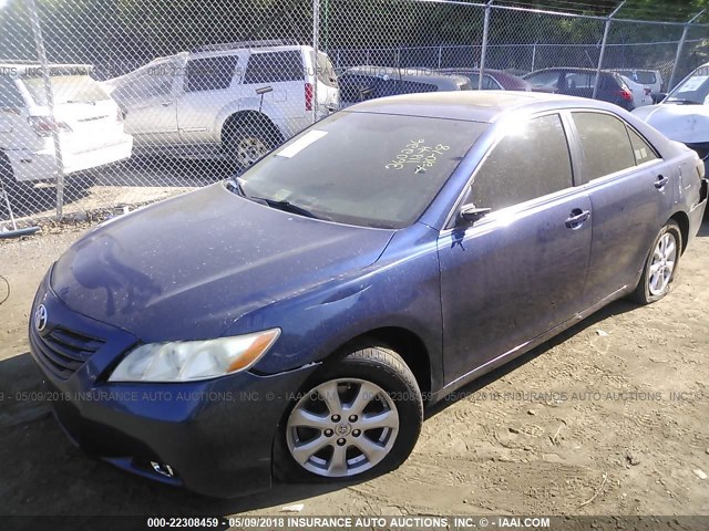 4T1BK46K47U013786 - 2007 TOYOTA CAMRY NEW GENERAT LE/XLE/SE BLUE photo 2