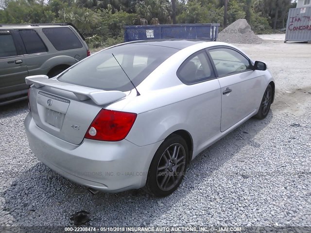 JTKDE177660108863 - 2006 TOYOTA SCION TC 银色 照片 4