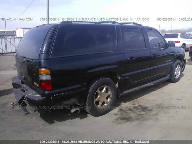 1GKFK66U34J237930 - 2004 GMC YUKON XL DENALI BLACK photo 4