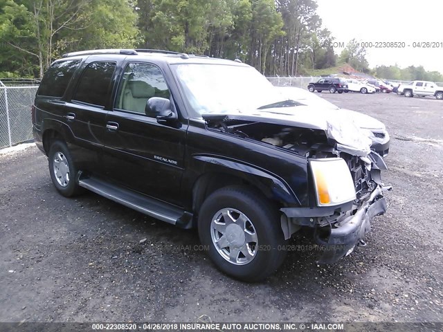 1GYEK63N64R225285 - 2004 CADILLAC ESCALADE LUXURY Schwarz Foto 1
