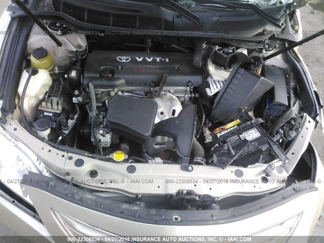 4T1BE46K57U562758 - 2007 TOYOTA CAMRY NEW GENERATION CE/LE/XLE/SE TAN photo 10