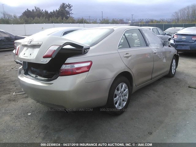 4T1BE46K57U562758 - 2007 TOYOTA CAMRY NEW GENERATION CE/LE/XLE/SE TAN photo 4