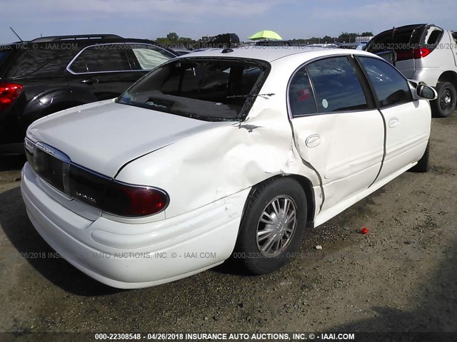 1G4HP52K14U105568 - 2004 BUICK LESABRE CUSTOM WHITE photo 4