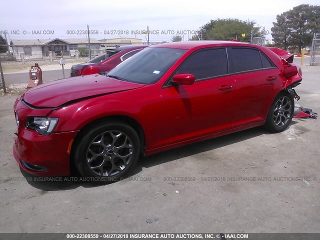 2C3CCAGG3GH274204 - 2016 CHRYSLER 300 S RED photo 2