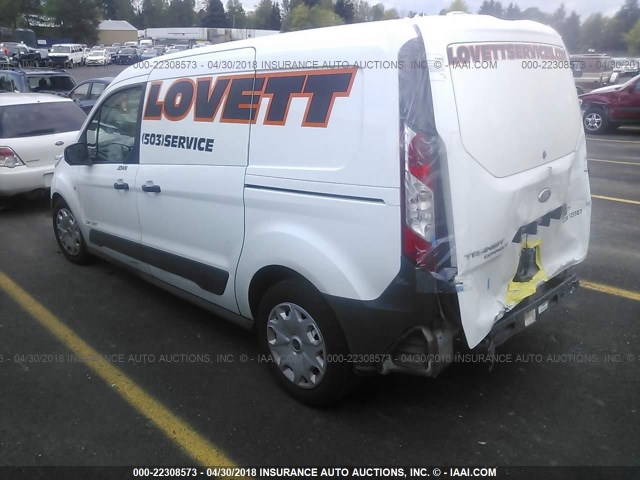 NM0LE7E70E1143171 - 2014 FORD TRANSIT CONNECT XL WHITE photo 3