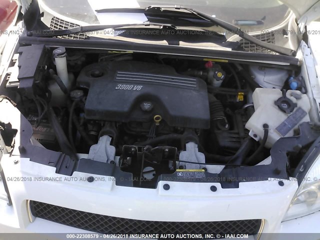 1GNDV23118D110909 - 2008 CHEVROLET UPLANDER LS WHITE photo 10