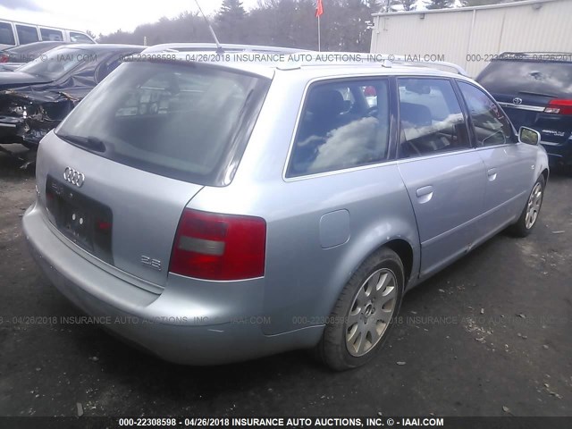 WAUDA24B5XN103270 - 1999 AUDI A6 AVANT QUATTRO SILVER photo 4