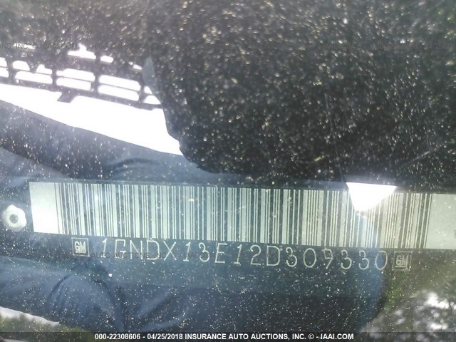 1GNDX13E12D309330 - 2002 CHEVROLET VENTURE LUXURY BLACK photo 9