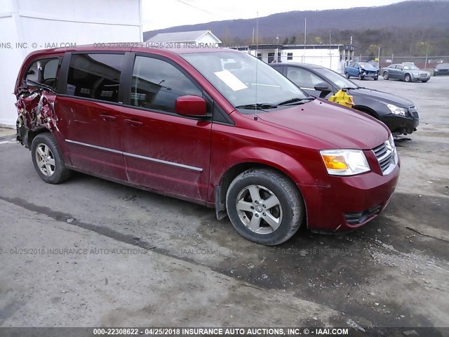 2D8HN54P18R752723 - 2008 DODGE GRAND CARAVAN SXT RED photo 1