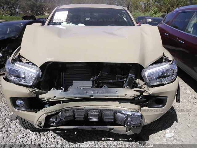 3TMCZ5AN7HM084160 - 2017 TOYOTA TACOMA DBL CAB/SR/TRDSPT/OR/PRO Қоңыр фото 6