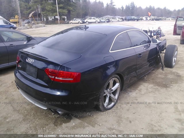 WAUGVAFR4BA011685 - 2011 AUDI S5 PREMIUM PLUS 深蓝色 照片 4
