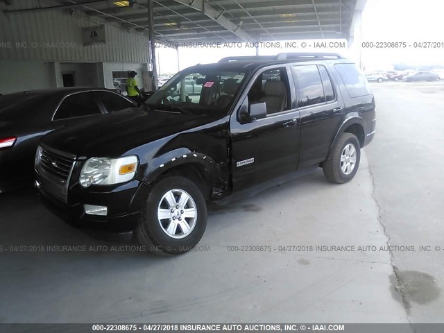 1FMEU63E78UA74648 - 2008 FORD EXPLORER XLT BLACK photo 6