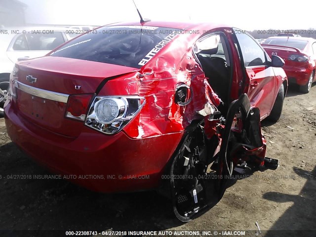 1G1PC5SB3E7468555 - 2014 CHEVROLET CRUZE LT RED photo 6