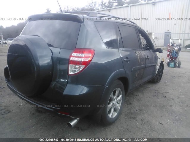 2T3DF4DVXAW054481 - 2010 TOYOTA RAV4 LIMITED GRAY photo 4