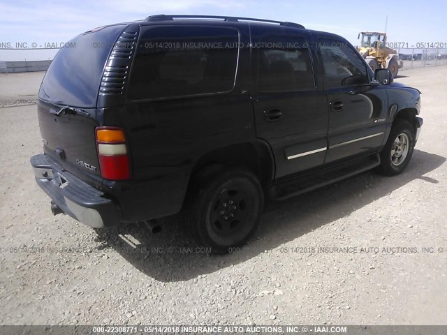 1GNEC13Z53R108604 - 2003 CHEVROLET TAHOE C1500 BLACK photo 4