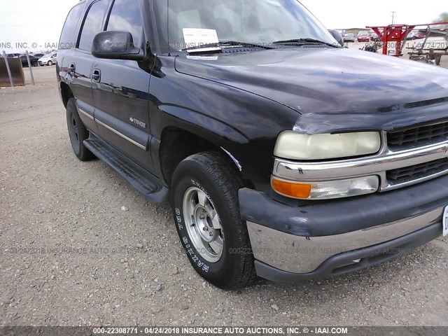 1GNEC13Z53R108604 - 2003 CHEVROLET TAHOE C1500 BLACK photo 6