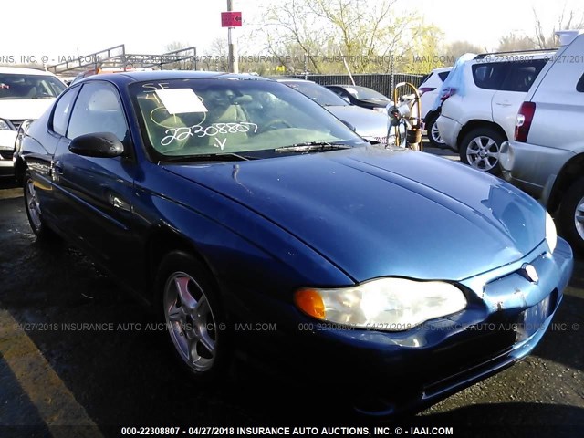 2G1WW12EX49174962 - 2004 CHEVROLET MONTE CARLO LS BLUE photo 1