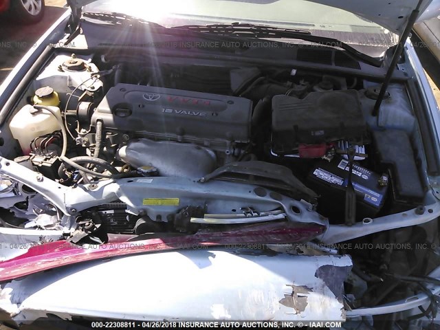 4T1BE32K85U501224 - 2005 TOYOTA CAMRY LE/XLE/SE Light Blue photo 10