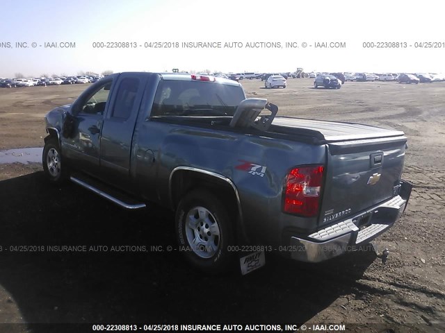 2GCEK190781284882 - 2008 CHEVROLET SILVERADO K1500 GRAY photo 3