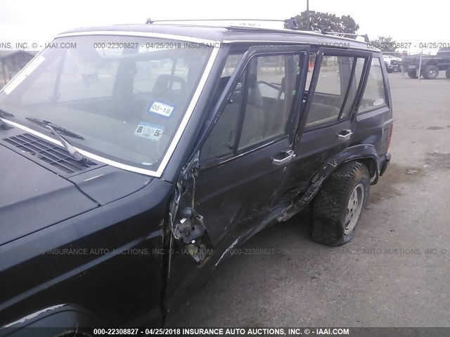 1JCMR7841JT246366 - 1988 JEEP CHEROKEE LAREDO GREEN photo 6