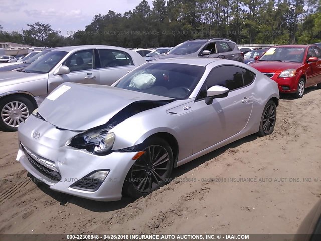 JF1ZNAA18D1704023 - 2013 TOYOTA SCION FR-S SILVER photo 2