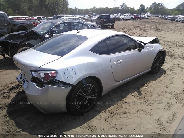 JF1ZNAA18D1704023 - 2013 TOYOTA SCION FR-S SILVER photo 4