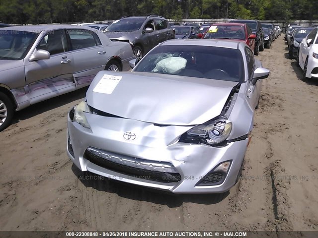 JF1ZNAA18D1704023 - 2013 TOYOTA SCION FR-S SILVER photo 6