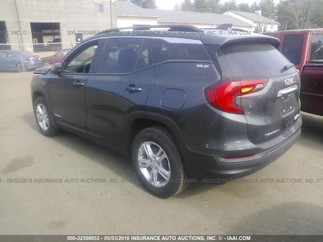 3GKALTEV8JL240889 - 2018 GMC TERRAIN SLE GRAY photo 3