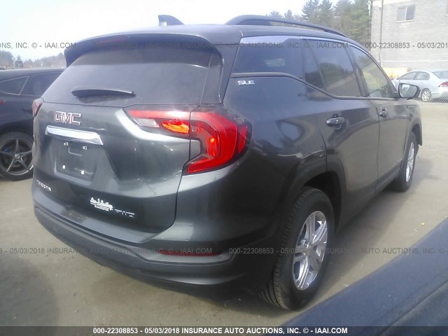 3GKALTEV8JL240889 - 2018 GMC TERRAIN SLE GRAY photo 4