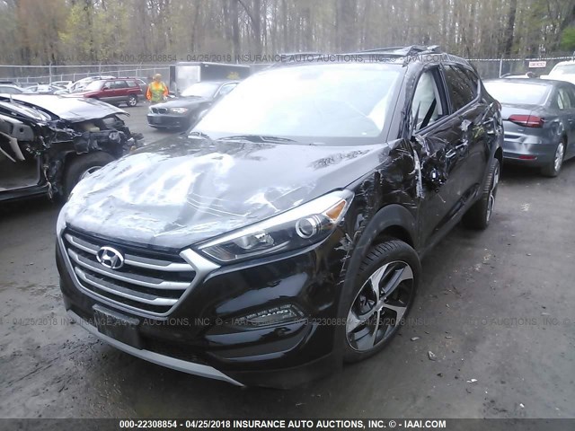 KM8J33A22HU562284 - 2017 HYUNDAI TUCSON LIMITED/SPORT AND ECO/SE BLACK photo 2