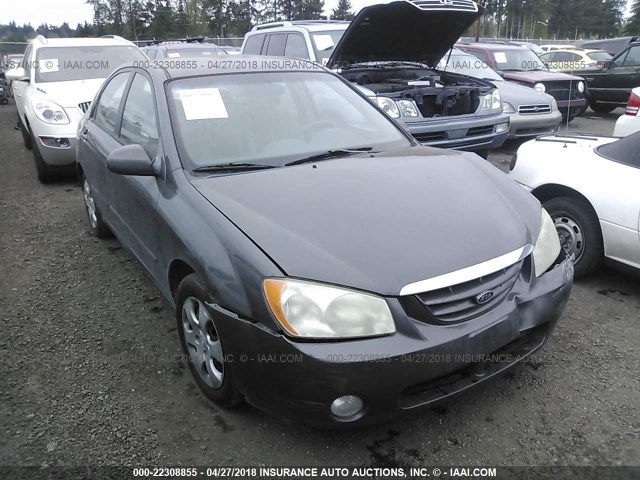 KNAFE121345017176 - 2004 KIA NEW SPECTRA LX/EX GRAY photo 1